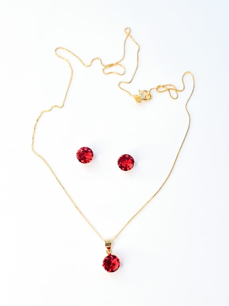 Scarlet Allure Necklace Set